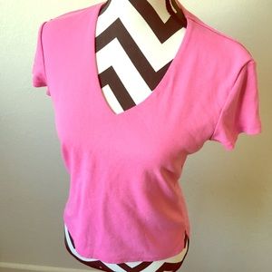 Vintage Pink V-neck